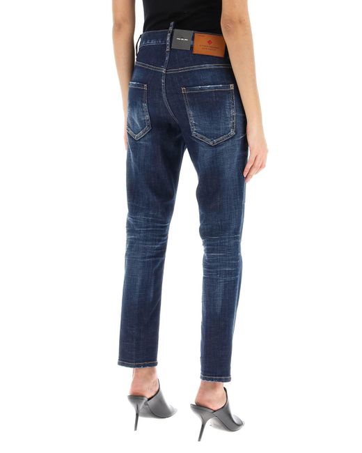 DSquared² Blue Straight Leg Cool Girl Jeans
