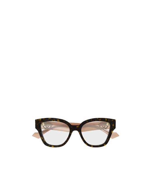 Gucci White Eyewear Cat Eye Frame Glasses