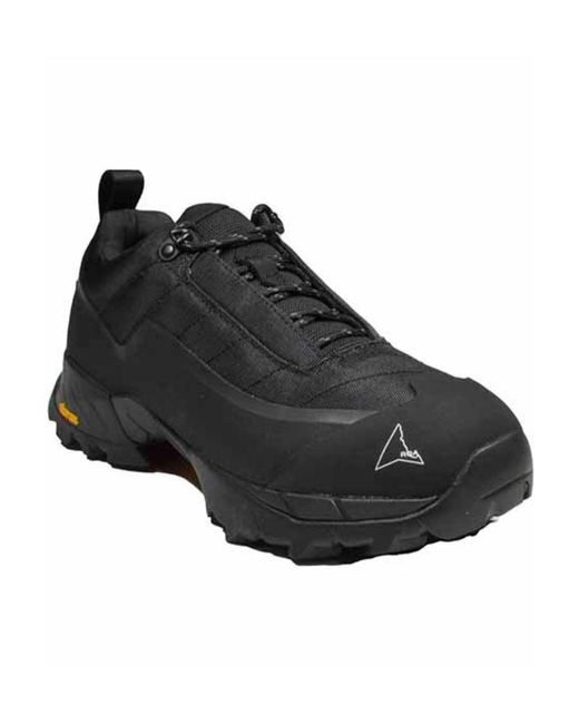 Roa Black Quilted Low-Top Trainers for men