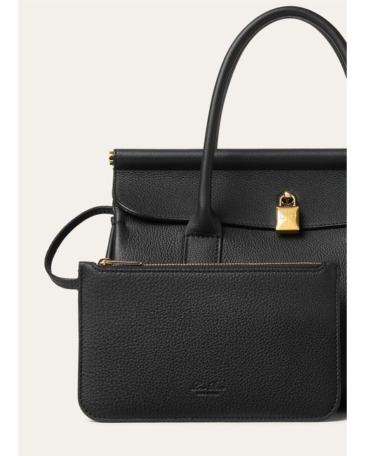 Loro Piana Black Loom Shoulder Bag