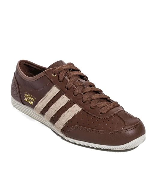 Adidas Originals Brown Lace-Up Sneakers