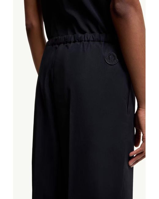 Moncler Blue Pleated Wide Leg Trousers