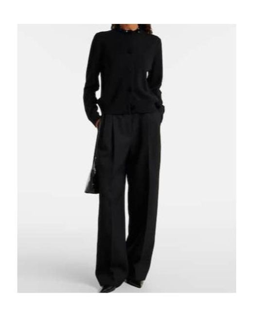 Jil Sander Blue Sequined Virgin Wool Cardigan