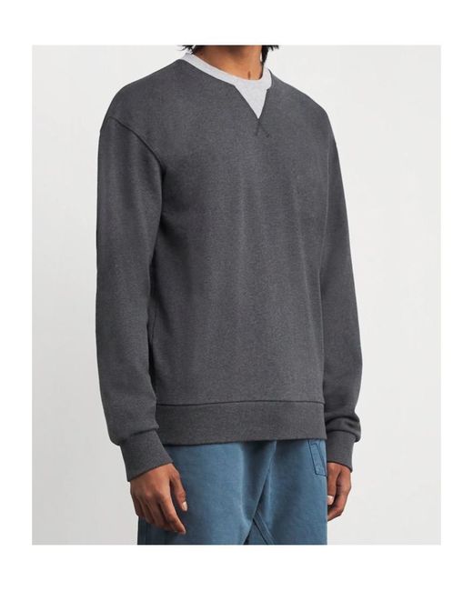 J.W. Anderson Gray Long-Sleeved Crew Neck Sweatshirt for men