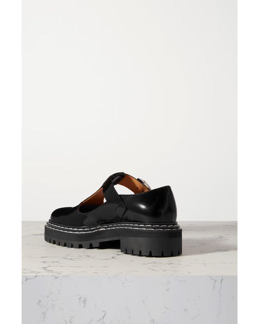 Proenza Schouler Black Mary Jane Loafers