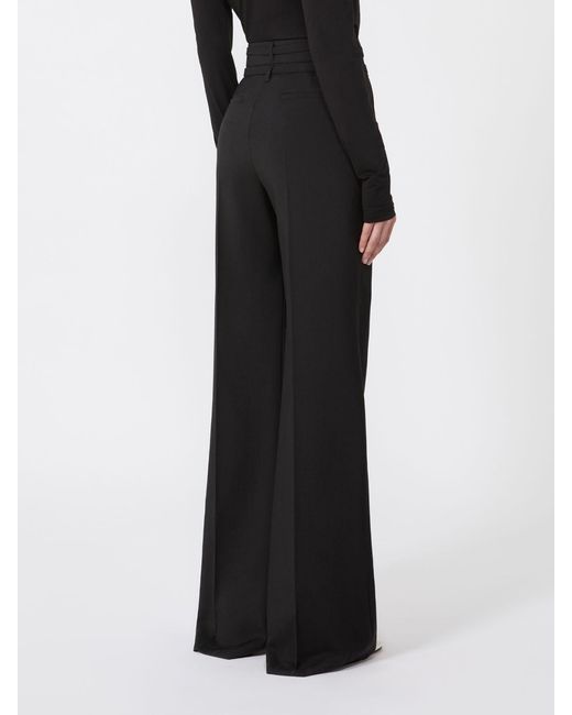 Sportmax Black Belted Tailored Trousers
