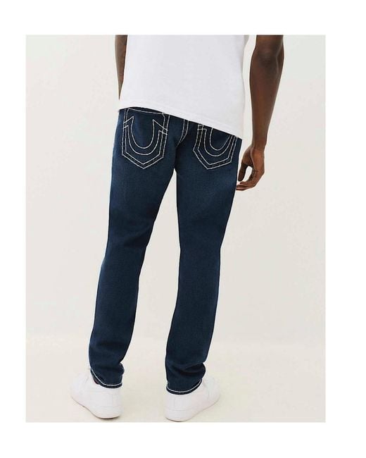 True Religion Blue Belt-Loop Jeans for men