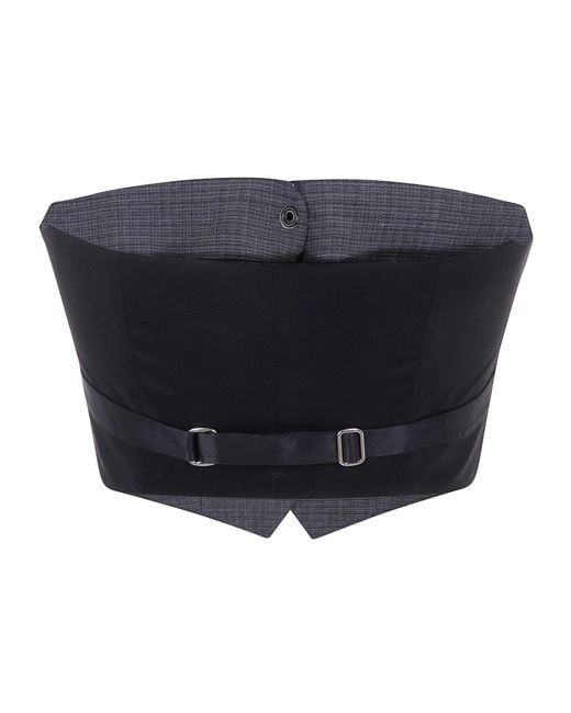 Alexander Wang Gray Bustier Vest Clothing