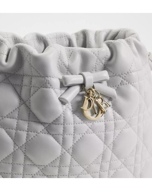 Dior Gray Aable Mini Bucket Bag