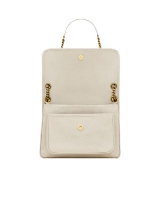 Saint Laurent White Niki Medium Shoulder Bag