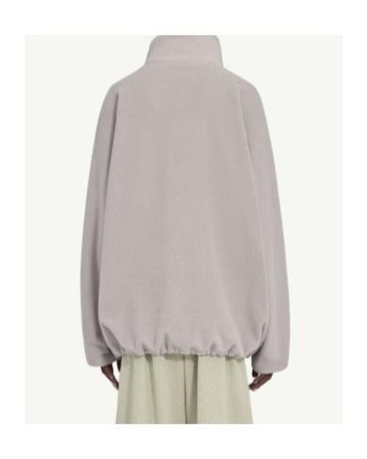 MM6 MAISON MARGIELA X SALOMON Gray Drawstring Fleece Long-Sleeved T-Shirt