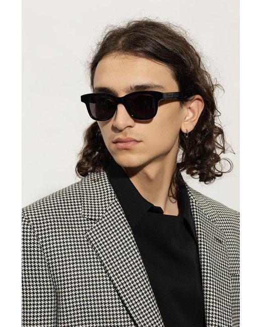 McQueen Metallic Eyewear Square-Framed Sunglasses