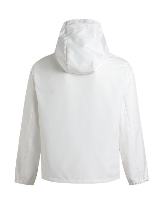 LIU REGALI White Hooded Long-Sleeved Casual Jacket for men