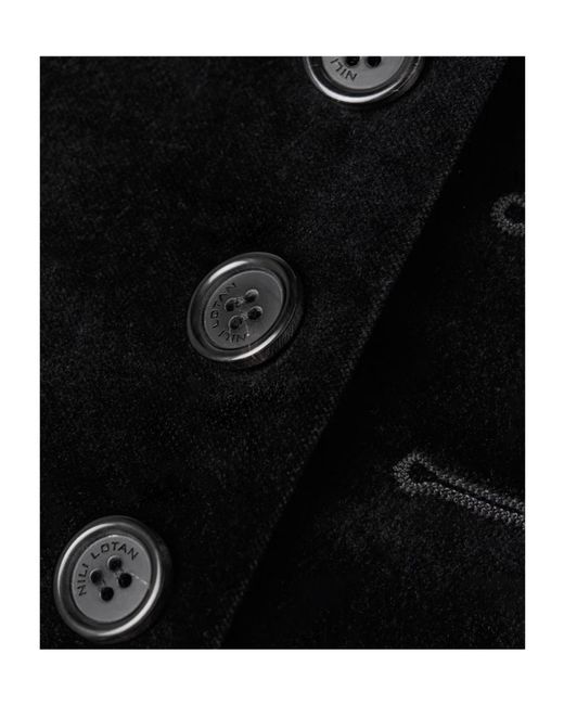 Nili Lotan Black Patti Velvet Casual Jacket
