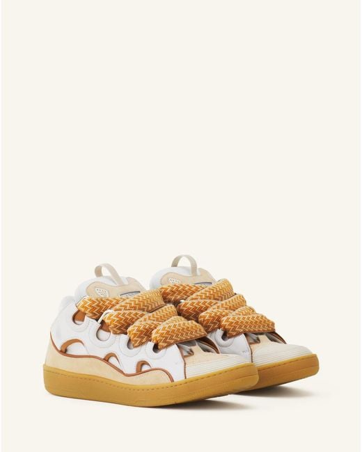 Lanvin Natural Curb Sneakers for men