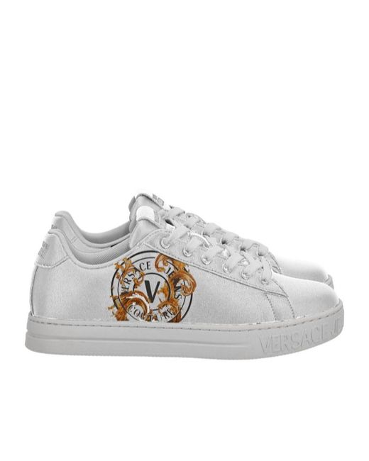 Versace Jeans White Fondo Court Sneakers for men