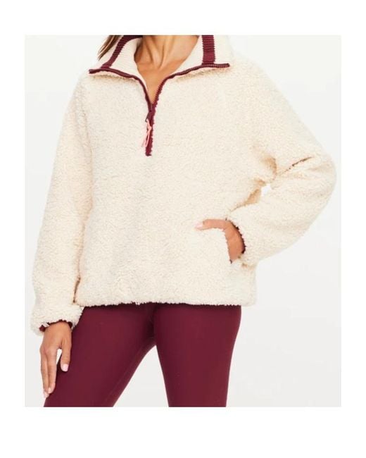 The Upside Red Harlow Fleece Sweatshirt