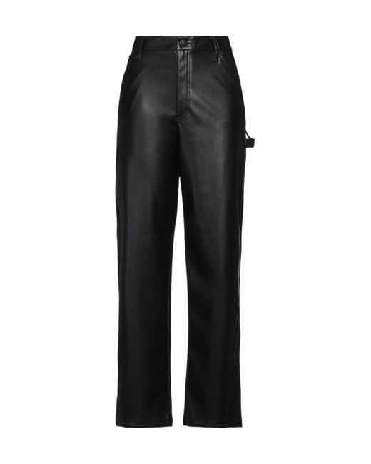 Rag & Bone Black Solid Color Minimalist Straight-Leg Trousers