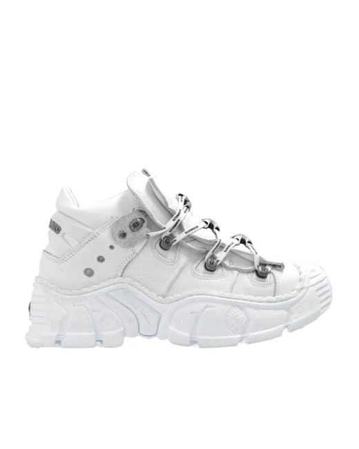 Vetements White X New Rock Platform Sneakers