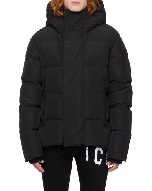 DSquared² Black Road Bomber Puffer Jacket for men