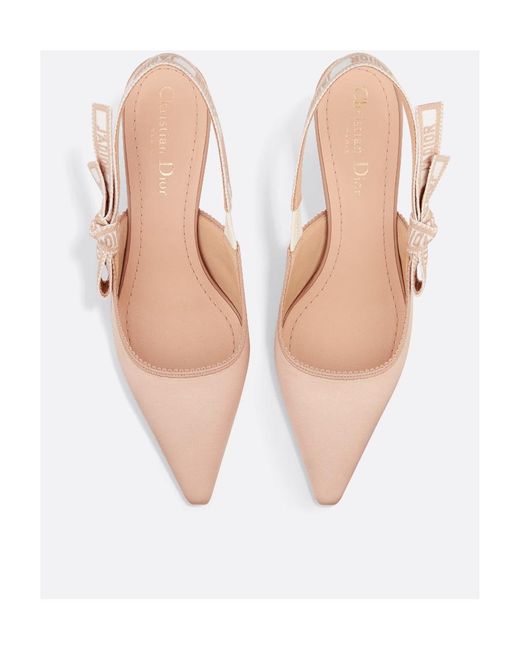 Dior Pink J'A Pointed Toe Slingback Pumps