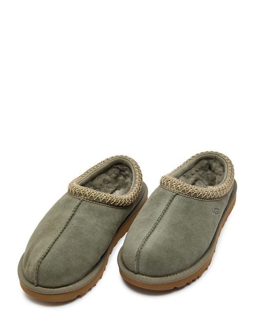 Ugg Green Tasman Suede Flatform Slippers