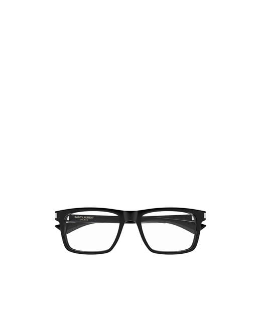 Saint Laurent Multicolor Eyewear Rectangle Frame Glasses for men