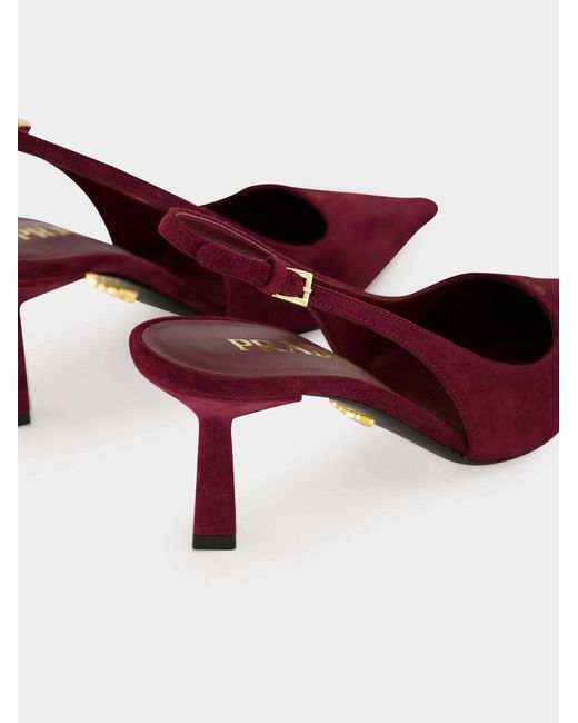 Prada Purple Pointed-Toe High Heels