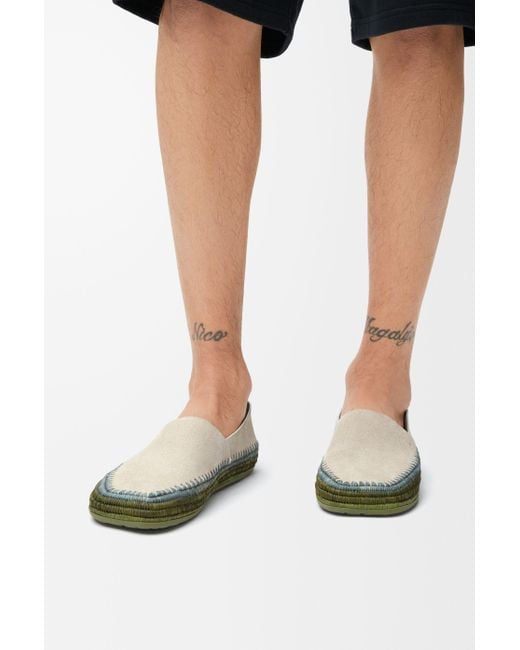Loewe Green Rio Slipper for men