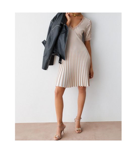 Liu Jo White Short-Sleeved Dress