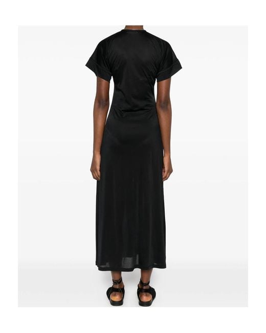 Lemaire Black V-Neck Zipped Dress