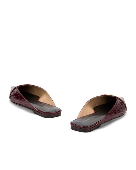 Tom Ford Brown Embossed Pointed Mules