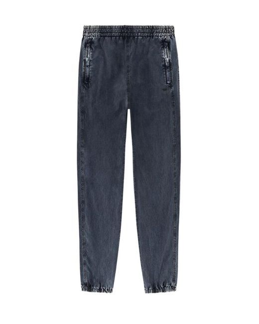 DIESEL Blue P-Wilson Tapered Leg Trousers for men