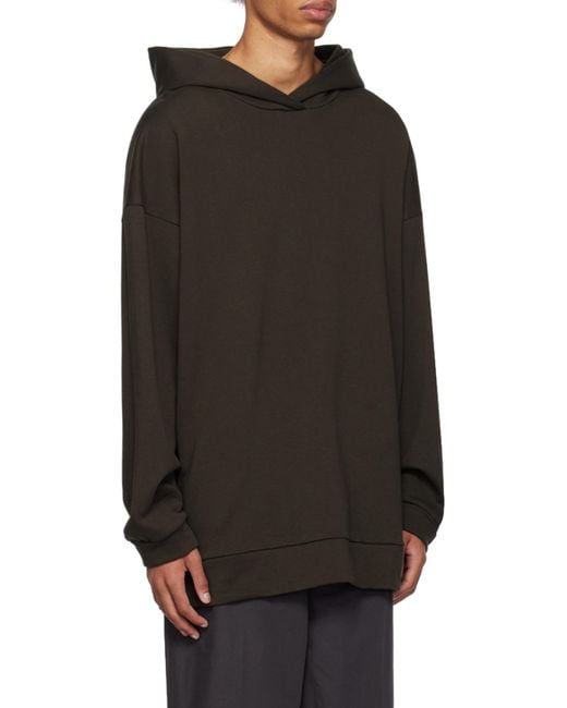 The Row Black Essoni Pullover Hoodie for men