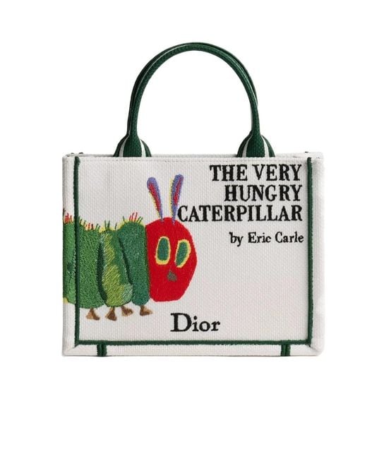 Dior White Mini Book Tote With Strap