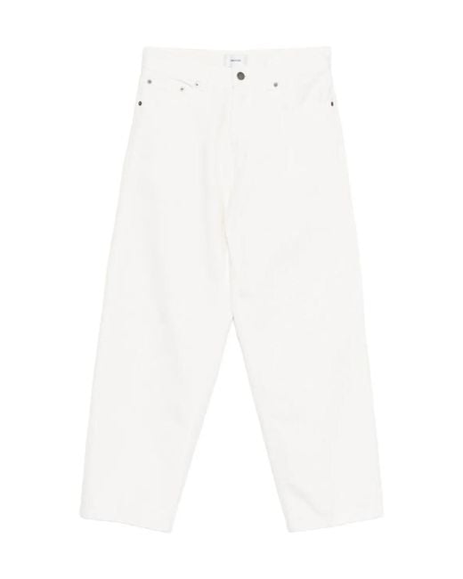 Haikure White Betty Wide-Leg Cropped Jeans