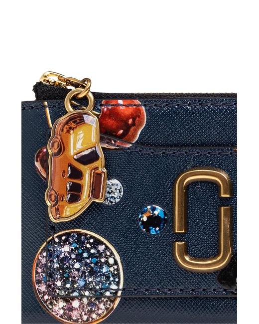 Marc Jacobs Blue The Trinket Utility Snapshot Top Zip Wallet