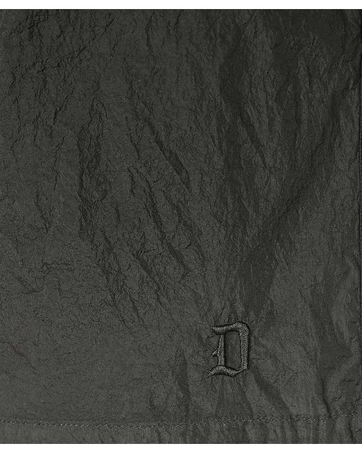 Dondup Gray Drawstring Waist Swim Shorts for men