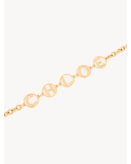 Chloé Metallic Chloé The Chloé Script Jewellery Belt