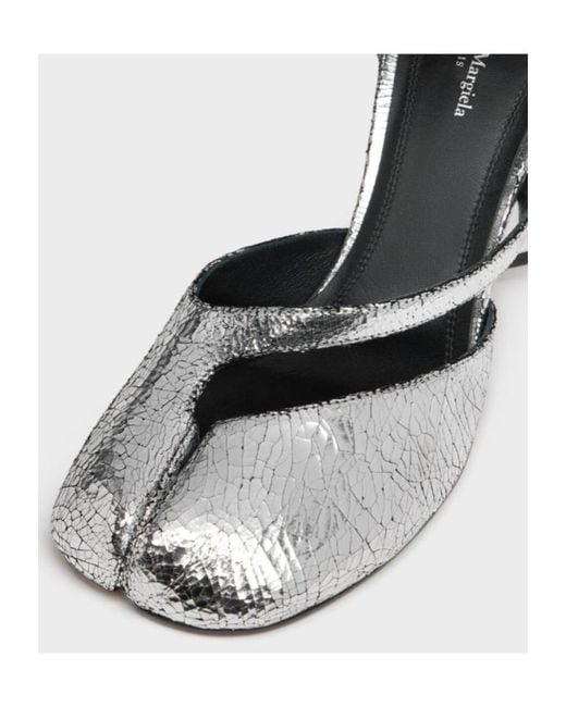 Maison Margiela White Strap Buckle Heeled Sandals