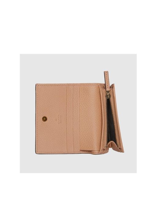 Gucci Natural Logo-Plaque Leather Wallet