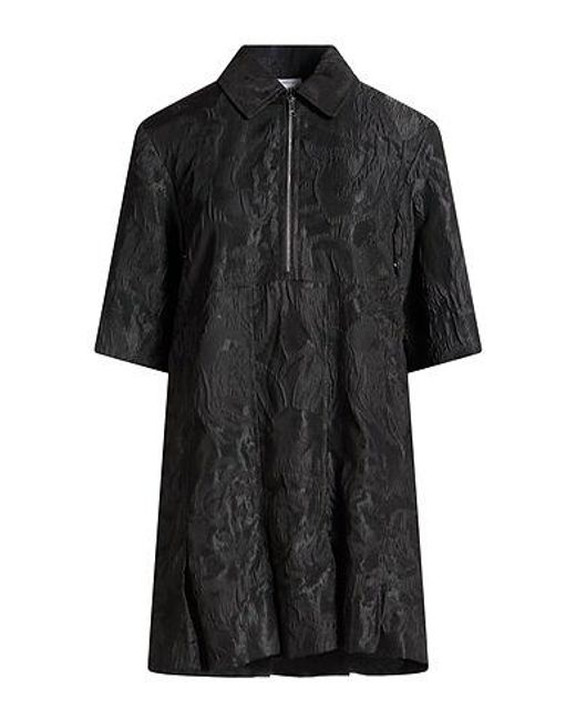 Ganni Black Satin Dress