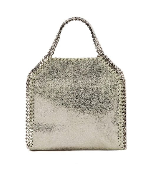 Stella McCartney Gray Falabella Mini Top Handle Bag
