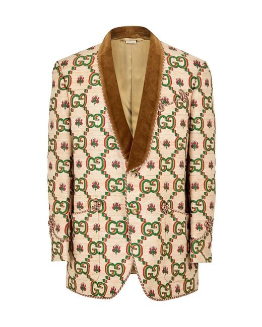 Gucci Metallic Weather Resistant Softshell Jacket for men