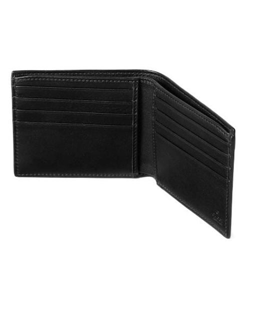 Gucci Black Gg Marmont Bi-Fold Wallet for men