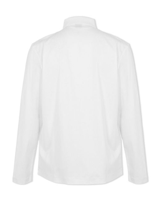 Boss White Longsleeve Polo Shirt for men