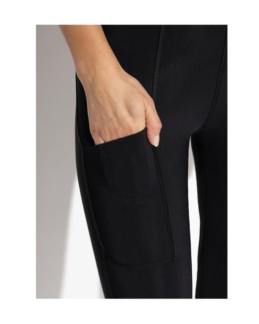 Coperni Black Cycling Capri Leggings