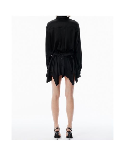 Alexander Wang Black T By Pre-Styled Double Shirt Dress