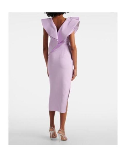 Maticevski Purple Revive Wave Cocktail Dress