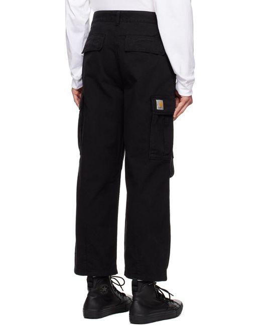 Carhartt Brown Logo Patch Cargo Trousers for men